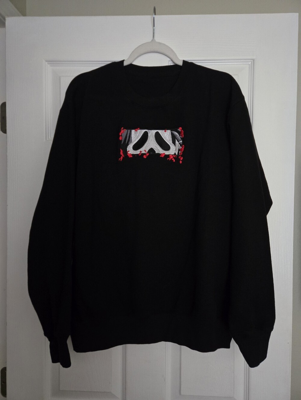 Ghost Face Black Crewneck Sweatshirt